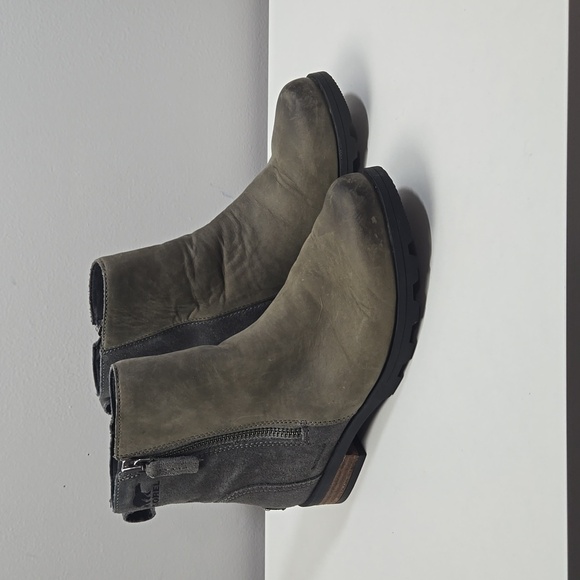 Sorel Shoes - Sorel Emelie Zip Bootsie Waterproof Gray Boots